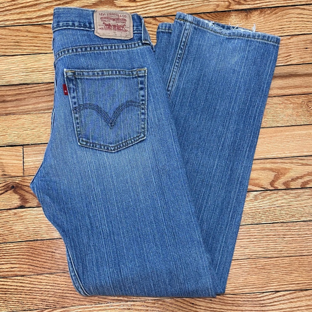 Y2K Levis 514 Slim Straight Blue Jeans Boys/Youth Size 18 Regular 29x29